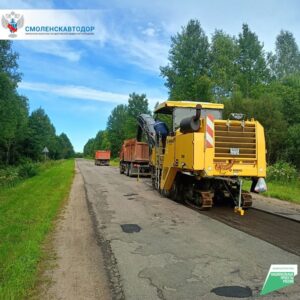 К ремонту автомобильной дороги приступили в Шумячском муниципальном округе