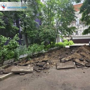 В Смоленске стартовал ремонт ещё одного внутриквартального проезда