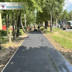 В Промышленном районе Смоленска продолжается ремонт улицы Шевченко